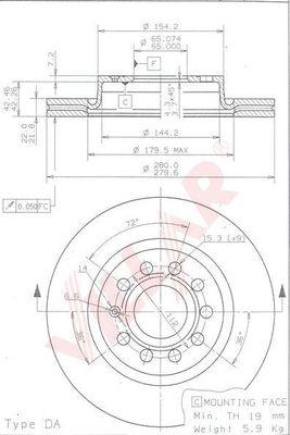 Villar 628.1795 - Discofreno autozon.pro