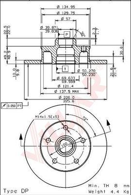 Villar 628.1756 - Discofreno autozon.pro