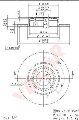 Villar 628.1769 - Discofreno autozon.pro