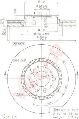 Villar 628.1764 - Discofreno autozon.pro