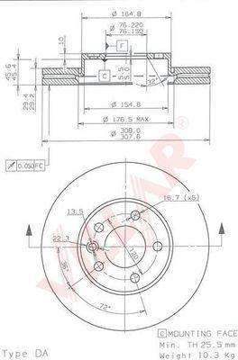 Villar 628.1768 - Discofreno autozon.pro