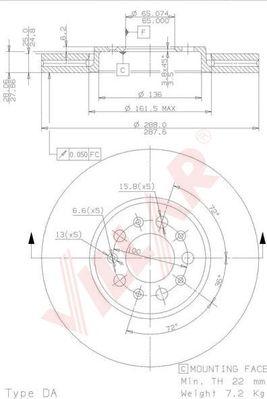 Villar 628.1705 - Discofreno autozon.pro