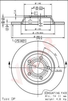 Villar 628.1706 - Discofreno autozon.pro