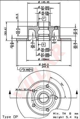 Villar 628.1703 - Discofreno autozon.pro