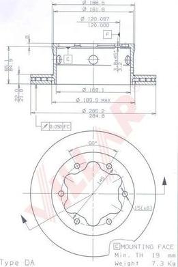 Villar 628.1782 - Discofreno autozon.pro