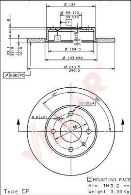 Villar 628.1731 - Discofreno autozon.pro