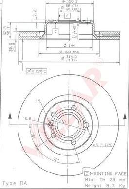 Villar 628.1776 - Discofreno autozon.pro