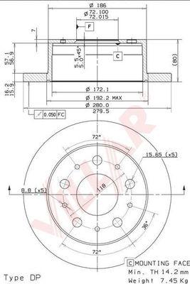 Villar 628.2094 - Discofreno autozon.pro