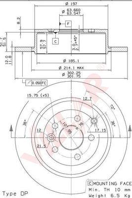 Villar 628.2042 - Discofreno autozon.pro