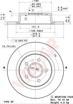 Villar 628.2067 - Discofreno autozon.pro