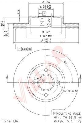 Villar 628.2086 - Discofreno autozon.pro