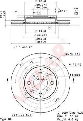 Villar 628.2083 - Discofreno autozon.pro