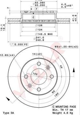 Villar 628.2026 - Discofreno autozon.pro