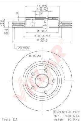 Villar 628.2071 - Discofreno autozon.pro