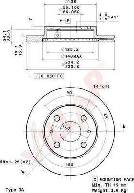 Villar 628.2197 - Discofreno autozon.pro