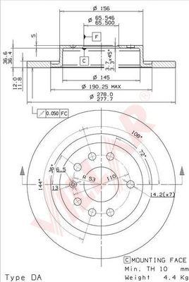 Villar 628.2103 - Discofreno autozon.pro