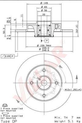 Villar 628.2135 - Discofreno autozon.pro