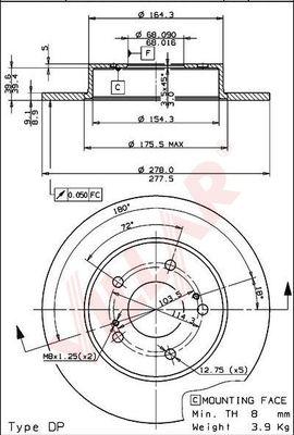 Villar 628.2132 - Discofreno autozon.pro