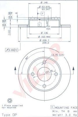 Villar 628.2124 - Discofreno autozon.pro