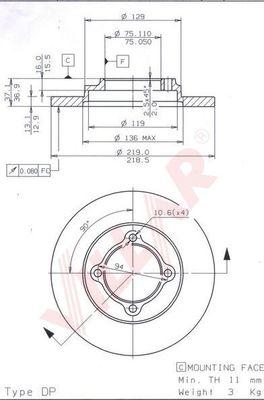 Villar 628.2126 - Discofreno autozon.pro