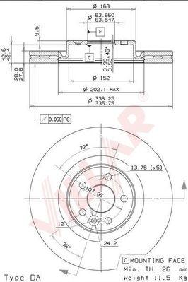 Villar 628.2176 - Discofreno autozon.pro