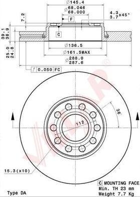 Villar 628.2204 - Discofreno autozon.pro