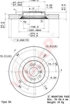 Villar 628.2208 - Discofreno autozon.pro