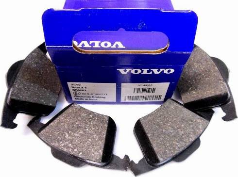 Volvo 30793093 - Kit pastiglie freno, Freno a disco autozon.pro