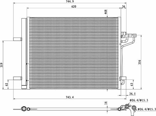 Waeco 8880400579 - Condensatore, Climatizzatore autozon.pro