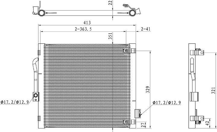 Waeco 8880400619 - Condensatore, Climatizzatore autozon.pro