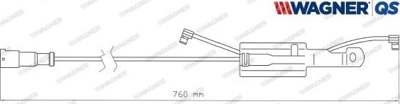 Wagner 587046W - Contatto segnalazione, Usura past. freno / mat. d'attrito autozon.pro