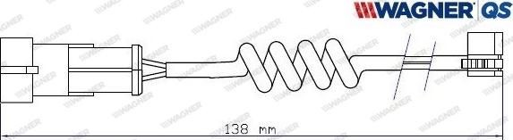 Wagner 587042W - Contatto segnalazione, Usura past. freno / mat. d'attrito autozon.pro