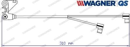 Wagner 587060W - Contatto segnalazione, Usura past. freno / mat. d'attrito autozon.pro