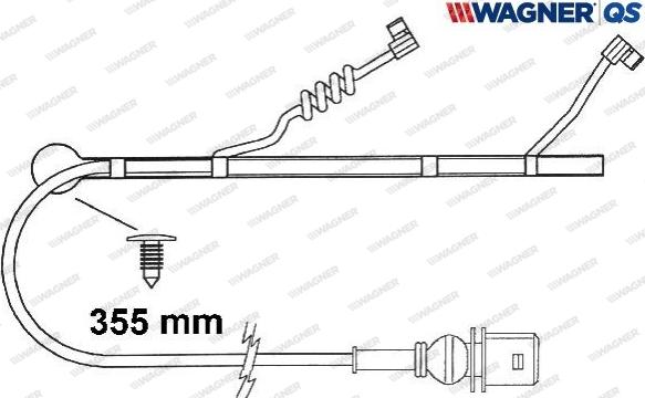 Wagner 587032W - Contatto segnalazione, Usura past. freno / mat. d'attrito autozon.pro