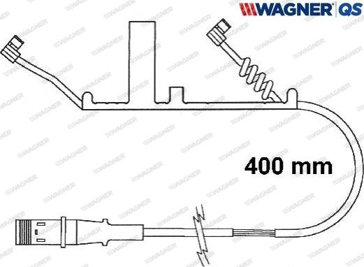 Wagner 587021W - Contatto segnalazione, Usura past. freno / mat. d'attrito autozon.pro