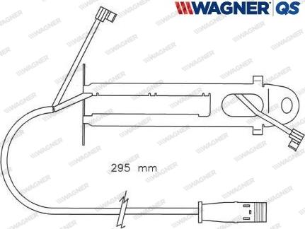 Wagner 587022W - Contatto segnalazione, Usura past. freno / mat. d'attrito autozon.pro