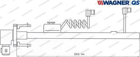 Wagner 587027W - Contatto segnalazione, Usura past. freno / mat. d'attrito autozon.pro