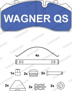 Wagner 2909304950 - Kit pastiglie freno, Freno a disco autozon.pro