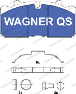 Wagner 2908804950 - Kit pastiglie freno, Freno a disco autozon.pro