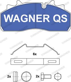 Wagner 2915904950 - Kit pastiglie freno, Freno a disco autozon.pro