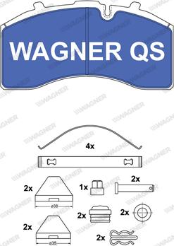 Wagner 2915804950 - Kit pastiglie freno, Freno a disco autozon.pro