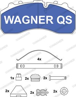 Wagner 2910804950 - Kit pastiglie freno, Freno a disco autozon.pro