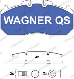 Wagner 2913104950 - Kit pastiglie freno, Freno a disco autozon.pro