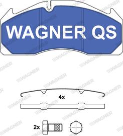 Wagner 2912504950 - Kit pastiglie freno, Freno a disco autozon.pro