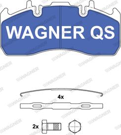 Wagner 2917304950 - Kit pastiglie freno, Freno a disco autozon.pro