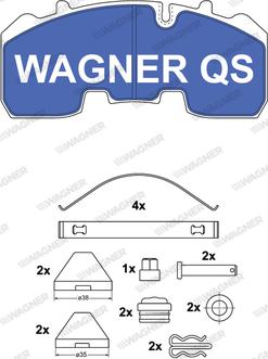 Wagner 2926504950 - Kit pastiglie freno, Freno a disco autozon.pro