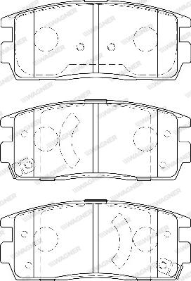 Wagner WBP24498A - Kit pastiglie freno, Freno a disco autozon.pro
