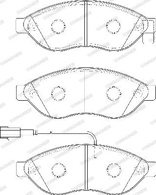 Wagner WBP24468A - Kit pastiglie freno, Freno a disco autozon.pro