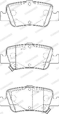 Wagner WBP24664A - Kit pastiglie freno, Freno a disco autozon.pro