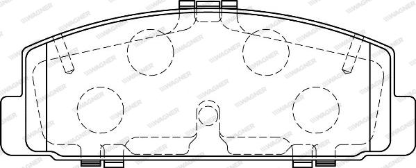 Wagner WBP24045A - Kit pastiglie freno, Freno a disco autozon.pro